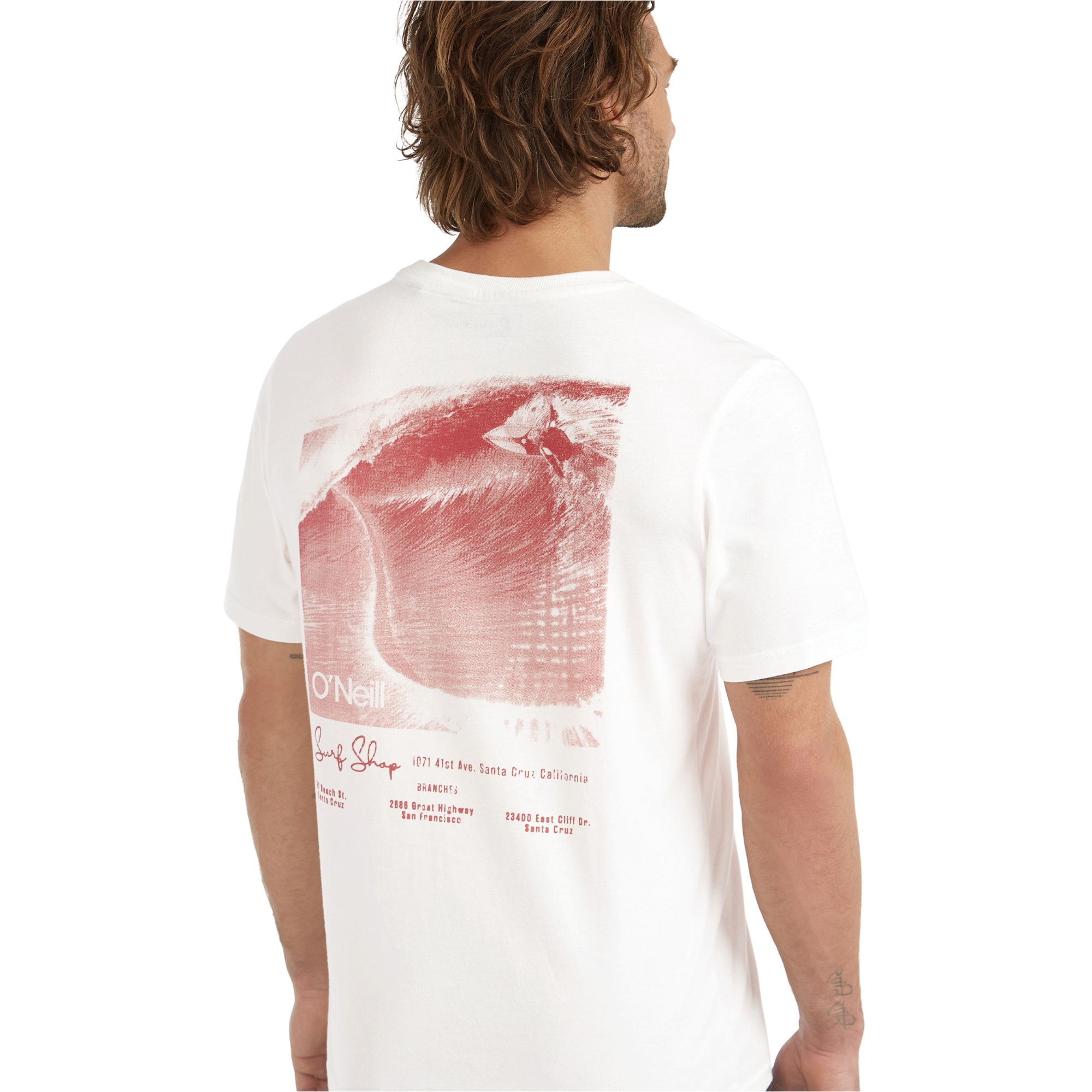 2025 O'Neill Mens O'Riginals Back Print T-Shirt 2850317 - Snow White